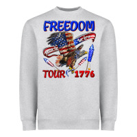 Heather Grey freedom born to be free tour 1776 Heavyweight Sweatshirt - texasbilliewilder