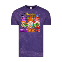 Cloud Purple happy hallothanksmas gnomes Vintage Tee - texasbilliewilder