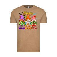 Happy Hallothanksmas Gnomes Vintage Tee | Teevron