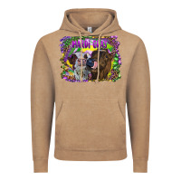 Vintage Coffee Mardi Gras Heifers Vintage Hoodie - RanaPortraitStore