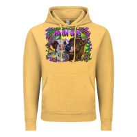 Vintage Mustard Mardi Gras Heifers Vintage Hoodie - RanaPortraitStore