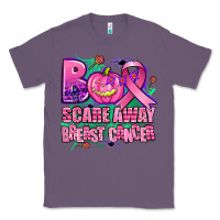 Lavender halloween boo with cancer ribbon breast cancer sca Classic Tee - AdoDesignShop