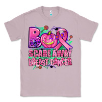 Lilac halloween boo with cancer ribbon breast cancer sca Classic Tee - AdoDesignShop