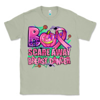 Matcha halloween boo with cancer ribbon breast cancer sca Classic Tee - AdoDesignShop