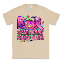 Mushroom halloween boo with cancer ribbon breast cancer sca Classic Tee - AdoDesignShop