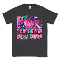Smoke halloween boo with cancer ribbon breast cancer sca Classic Tee - AdoDesignShop