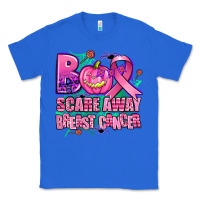 True Royal halloween boo with cancer ribbon breast cancer sca Classic Tee - AdoDesignShop