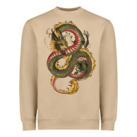 Mushroom green and yellow dragon Heavyweight Sweatshirt - RanaPortraitStore