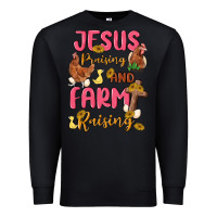 Black jesus praising and farm raising Premium Sweatshirt - MaliasSmallBusiness