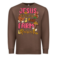 Chestnut jesus praising and farm raising Premium Sweatshirt - MaliasSmallBusiness