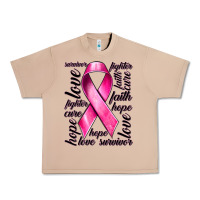 Burro Breast Cancer Ribbon Hope Love Faith Urban Heavy Tee - texasbilliewilder
