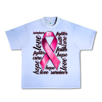 Grape Ice Breast Cancer Ribbon Hope Love Faith Urban Heavy Tee - texasbilliewilder
