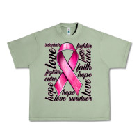 Oil Green Breast Cancer Ribbon Hope Love Faith Urban Heavy Tee - texasbilliewilder