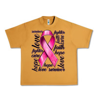 Peanut Butter Breast Cancer Ribbon Hope Love Faith Urban Heavy Tee - texasbilliewilder
