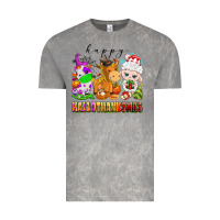 Cloud Rock happy hallothanksmas farm animals Vintage Tee - texasbilliewilder