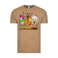 Vintage Coffee happy hallothanksmas farm animals Vintage Tee - texasbilliewilder