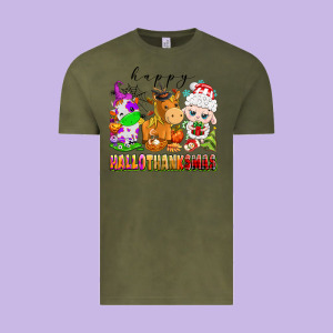 Happy Hallothanksmas Farm Animals Vintage Tee Designed By Texasbilliewilder