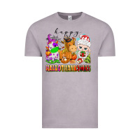 Vintage Zinc happy hallothanksmas farm animals Vintage Tee - texasbilliewilder