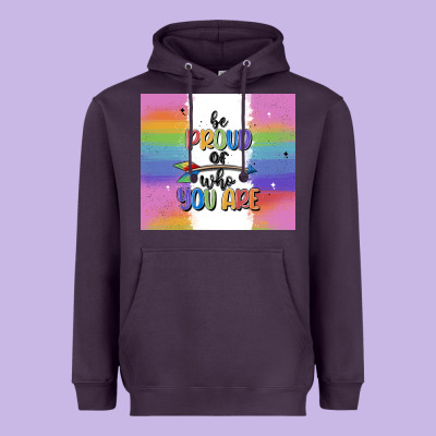 Be Proud Of Who You Are Heavyweight Hoodie Designed By Maliassmallbusiness