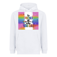 White be proud of who you are Heavyweight Hoodie - MaliasSmallBusiness