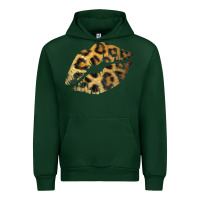 Forest Green Leopard Lips Urban Hoodie - Bettercallsaul