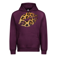 Mauve Wine Leopard Lips Urban Hoodie - Bettercallsaul