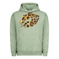 Pigment Oil Green Leopard Lips Urban Hoodie - Bettercallsaul