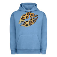 Pigment Pebble Blue Leopard Lips Urban Hoodie - Bettercallsaul