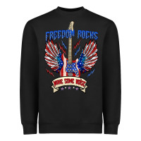 Black freedom rocks make some noise Heavyweight Sweatshirt - texasbilliewilder