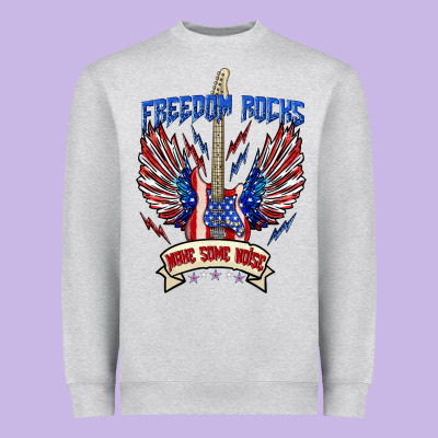 Heavyweight Sweatshirt freedom rocks make some noise