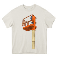 Cream Single Man Lift Heavy Core Tee - LillyAllenDesigns