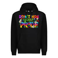 Black LGBTQ+ Don't Hide Your Pride Premium Hoodie - BundleAndBundleShop