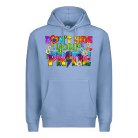 Colony Blue LGBTQ+ Don't Hide Your Pride Premium Hoodie - BundleAndBundleShop