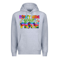 Heather Grey LGBTQ+ Don't Hide Your Pride Premium Hoodie - BundleAndBundleShop