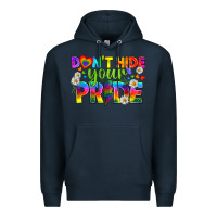 Navy LGBTQ+ Don't Hide Your Pride Premium Hoodie - BundleAndBundleShop