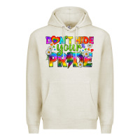 Oatmeal Heather LGBTQ+ Don't Hide Your Pride Premium Hoodie - BundleAndBundleShop