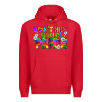 Red LGBTQ+ Don't Hide Your Pride Premium Hoodie - BundleAndBundleShop
