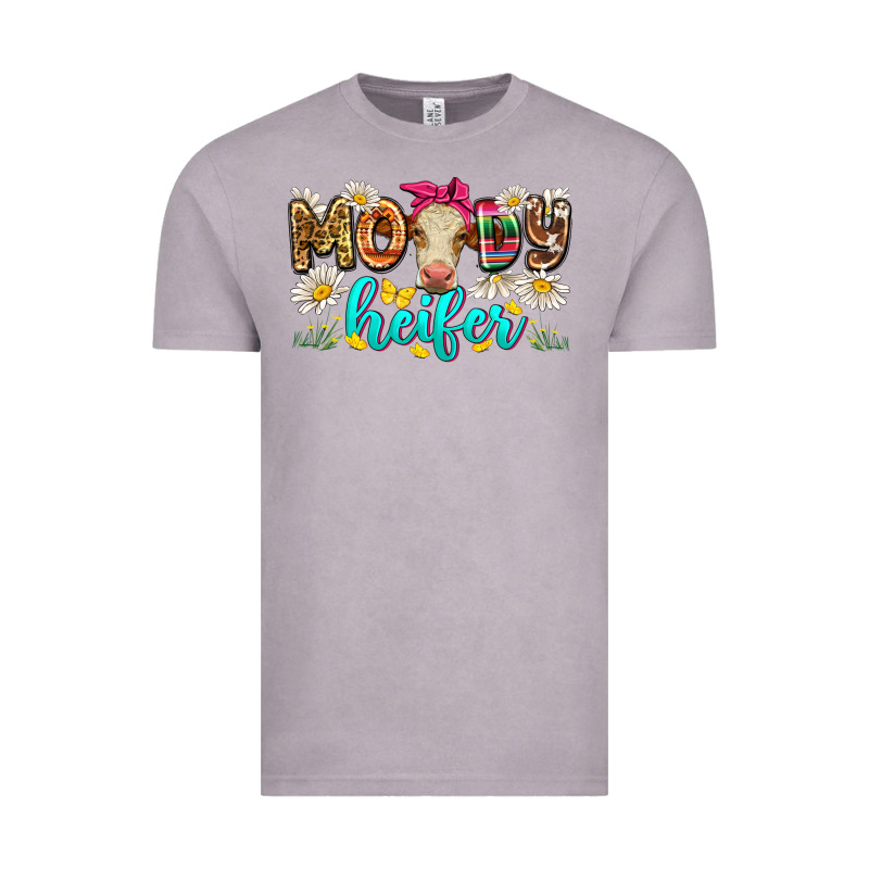 Moody Heifer Vintage Tee by Zillion Design Studio | Teevron