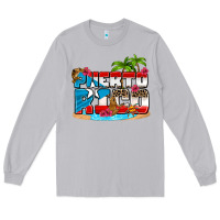 Moon Dust puerto rico and flowers with frog Long Sleeve Tee - AdoDesignShop