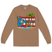 Toasted Coconut puerto rico and flowers with frog Long Sleeve Tee - AdoDesignShop