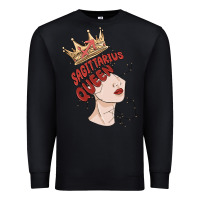 Black sagittarius queen Premium Sweatshirt - MaliasSmallBusiness
