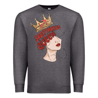 Charcoal Heather sagittarius queen Premium Sweatshirt - MaliasSmallBusiness