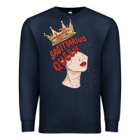 Navy sagittarius queen Premium Sweatshirt - MaliasSmallBusiness