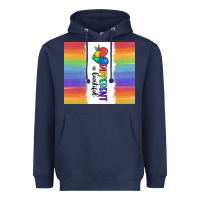 Navy different is beautiful Heavyweight Hoodie - MaliasSmallBusiness