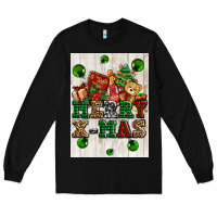 Black merry xmas Long Sleeve Tee - AdoDesignShop