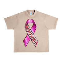 French Oak Breast Cancer Ribbon Baseball Urban Heavy Tee - texasbilliewilder