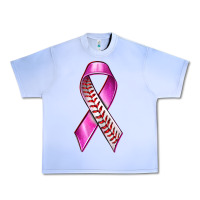 Grape Ice Breast Cancer Ribbon Baseball Urban Heavy Tee - texasbilliewilder