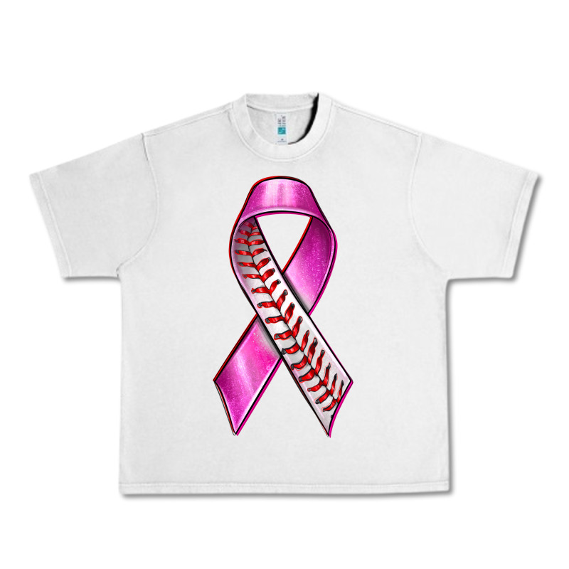 Breast Cancer Ribbon Baseball Urban Heavy Tee by texasbilliewilder | Teevron
