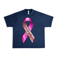 Navy Breast Cancer Ribbon Baseball Urban Heavy Tee - texasbilliewilder