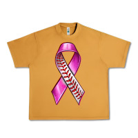 Peanut Butter Breast Cancer Ribbon Baseball Urban Heavy Tee - texasbilliewilder